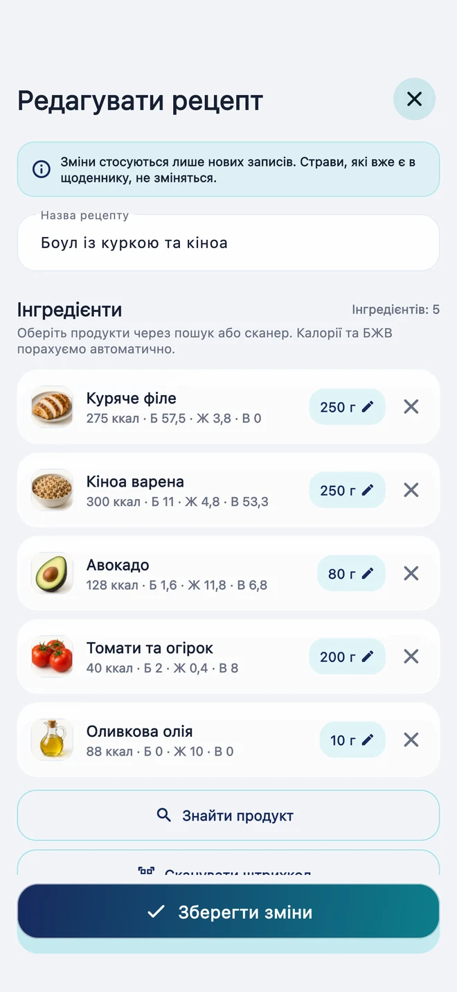 Порція під ваш апетит